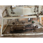 Żyrandol podłużny kolonialny drewniany Clayre Eef