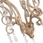 Żyrandol z kryształkami shabby Clayre Eef