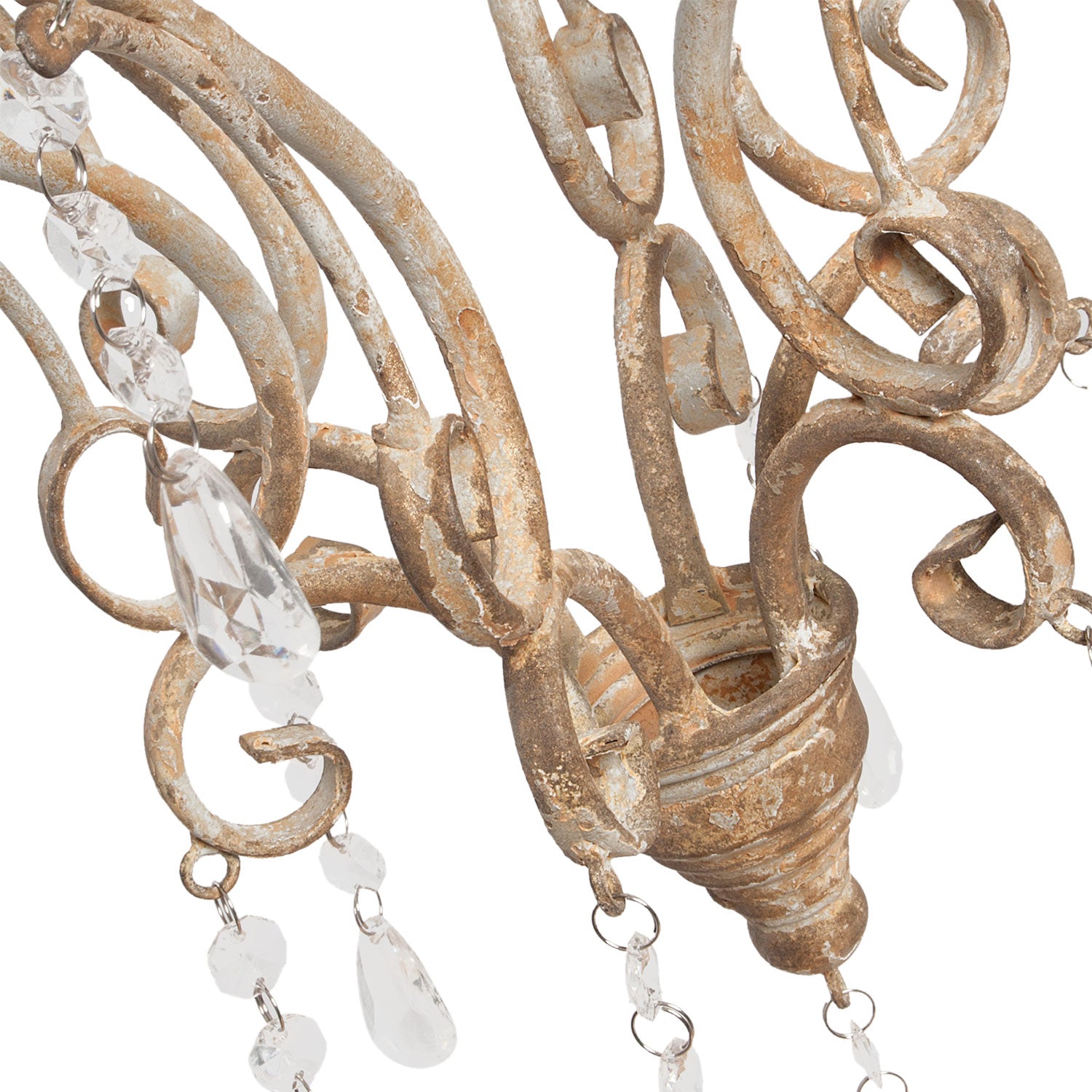 Żyrandol z kryształkami shabby Clayre Eef